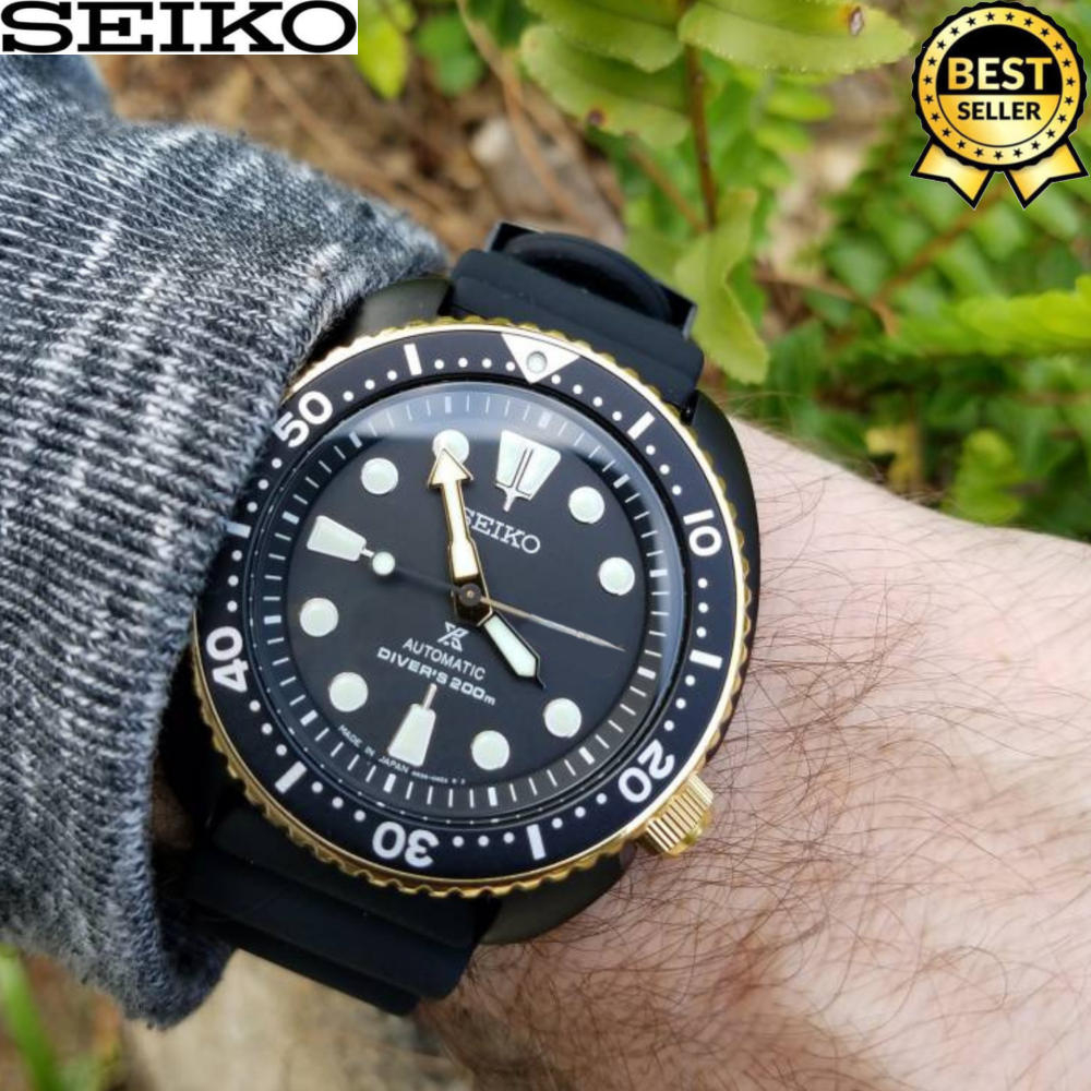 Seiko Diver's Automatic Hand Movement 21 Jewels Black Gold Series Resin