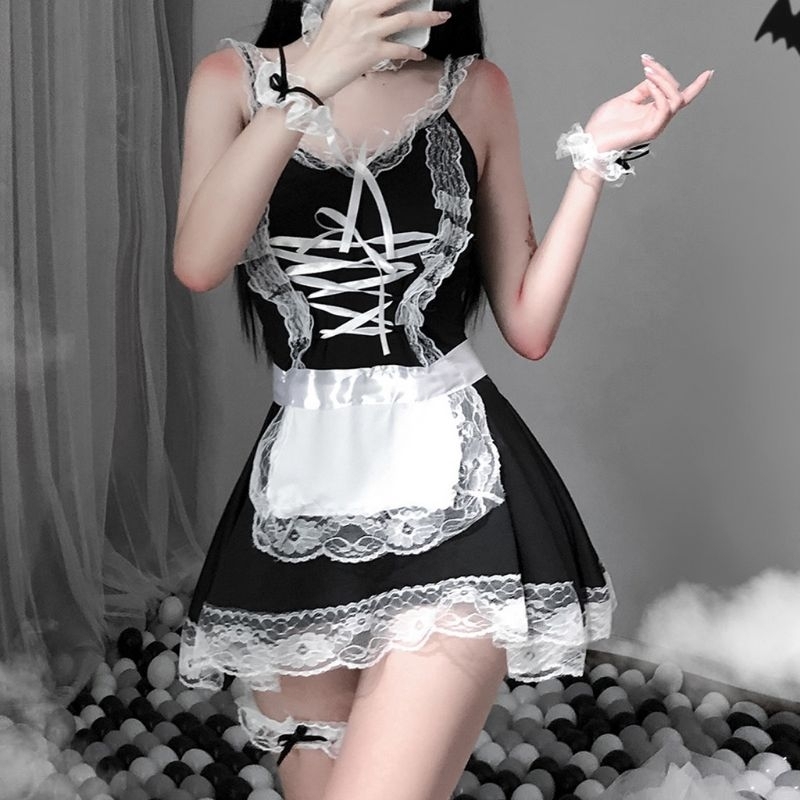 Maid Outfit cosplay, sexy maid-sama outfit, night lingerie | Shopee ...