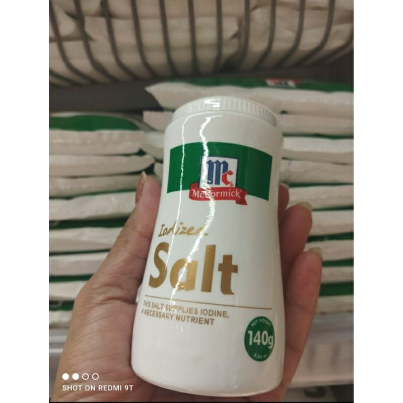 Mc Cormick Iodized Salt in dispenser bottle 140grams Shopee Philippines