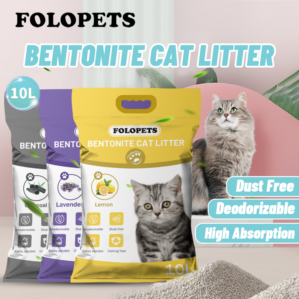 FOLOPETS 5L /6L/10L Bentonite TOFU Cat Litter Food Grade Odour Control