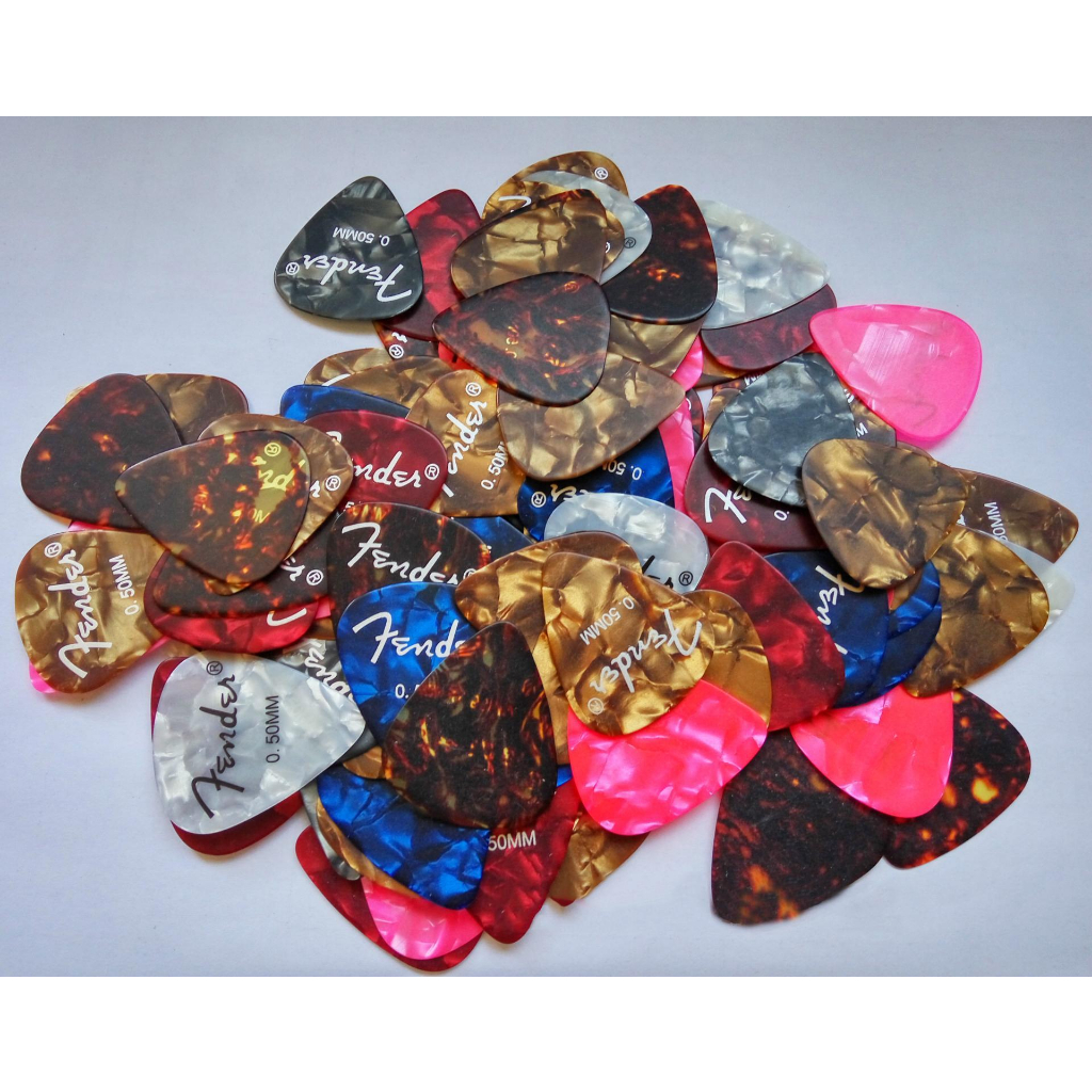 Fender Guitar Premium Pick - Random Color (20 PCS) - 0.46 mm | Shopee ...