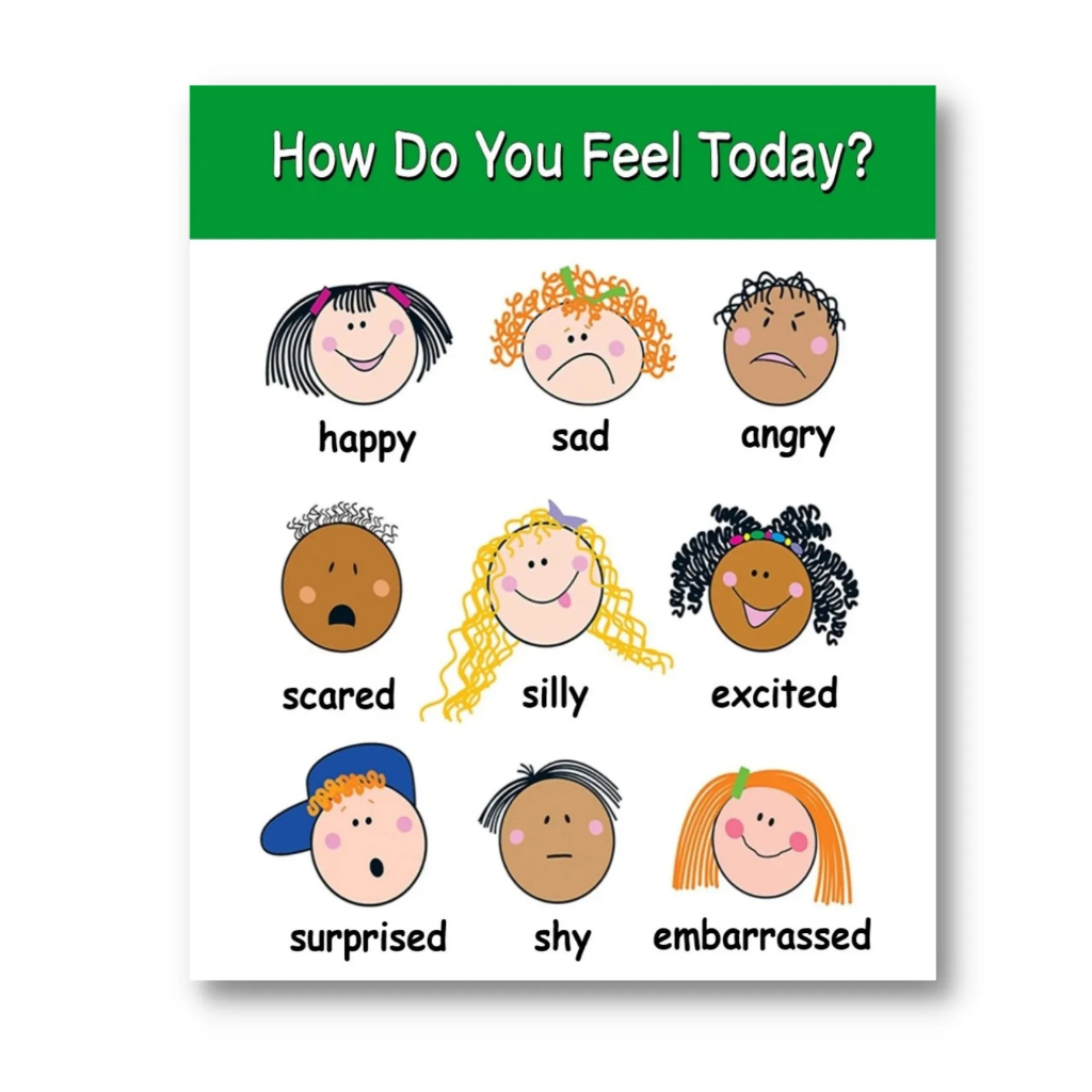 Laminated Emotions Charts, Laminated Feelings Charts for Kids, Learners ...