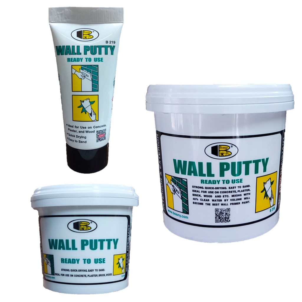 Bosny Wall Putty B219 320g/0.5kg/1.5kg Shopee Philippines