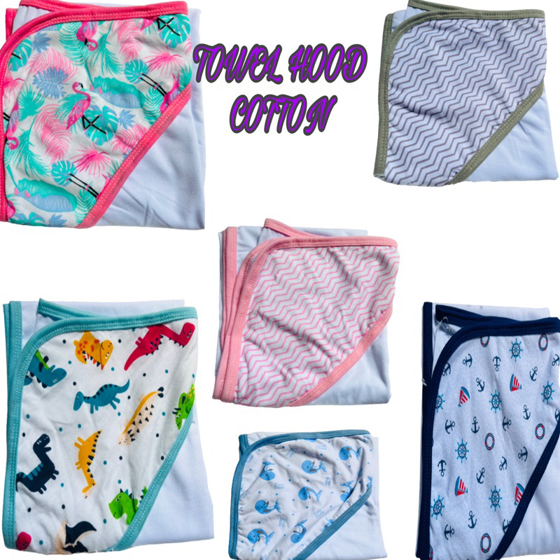 TOWEL HOOD COTTON HOODED TOWEL RECEIVING BLANKET COTTON HOOD Shopee