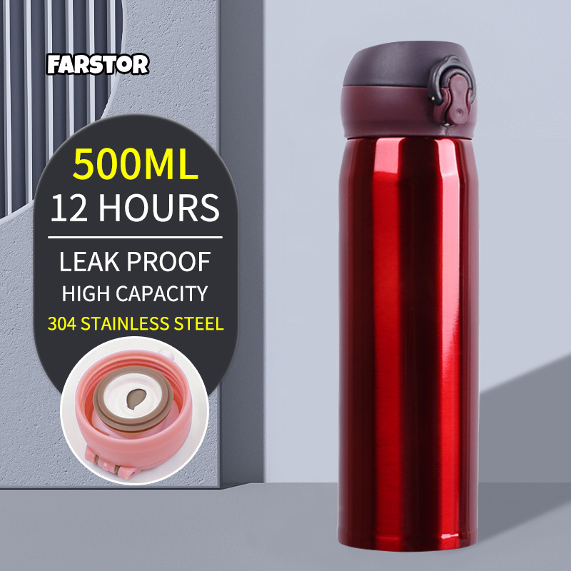 New Hot ColdStainless Steel Thermos Vacuum Cup Tumbler Flask Water bottle  500ml LOCK Thermos cup