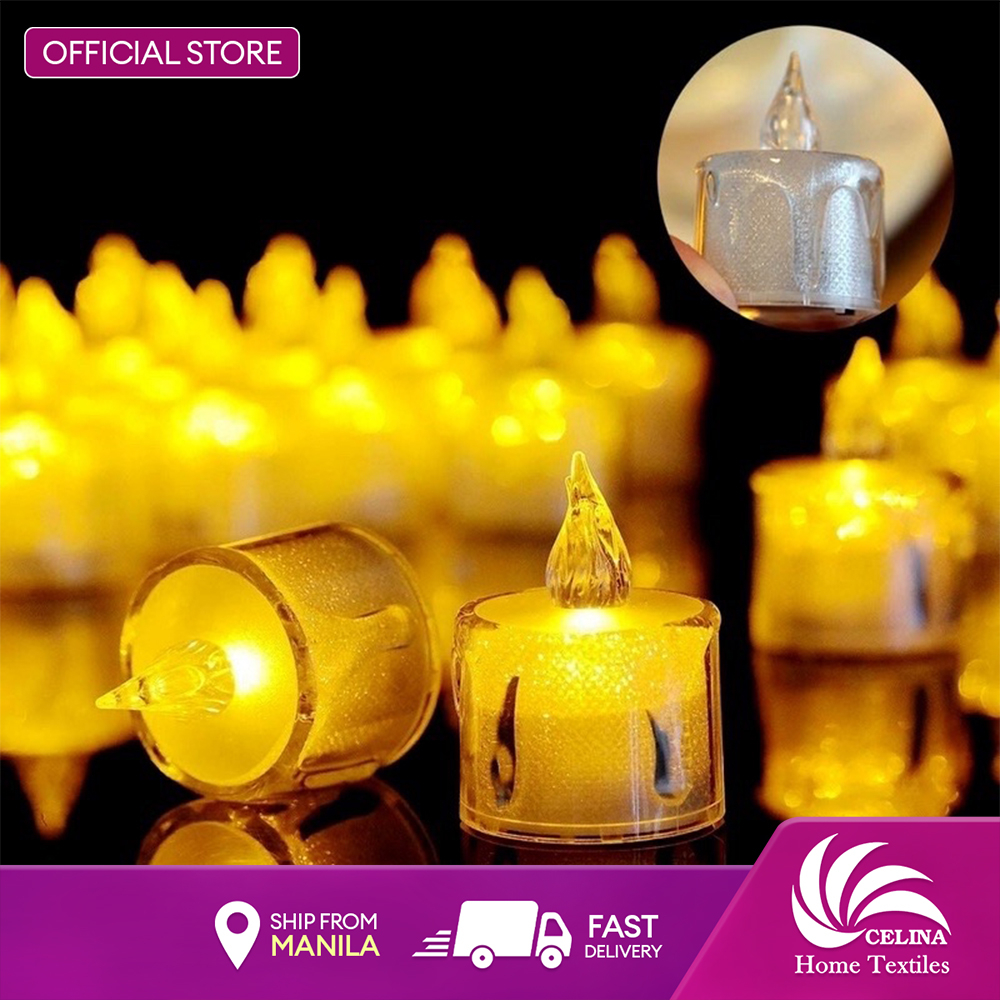 Celina LED Smokeless Candle Acrylic Electronic Tears Candle Led