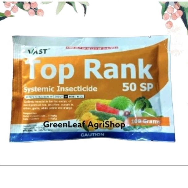 Top Rank Systemic Insecticide Cartap Hydrochloride 50SP 100g by Vast ...