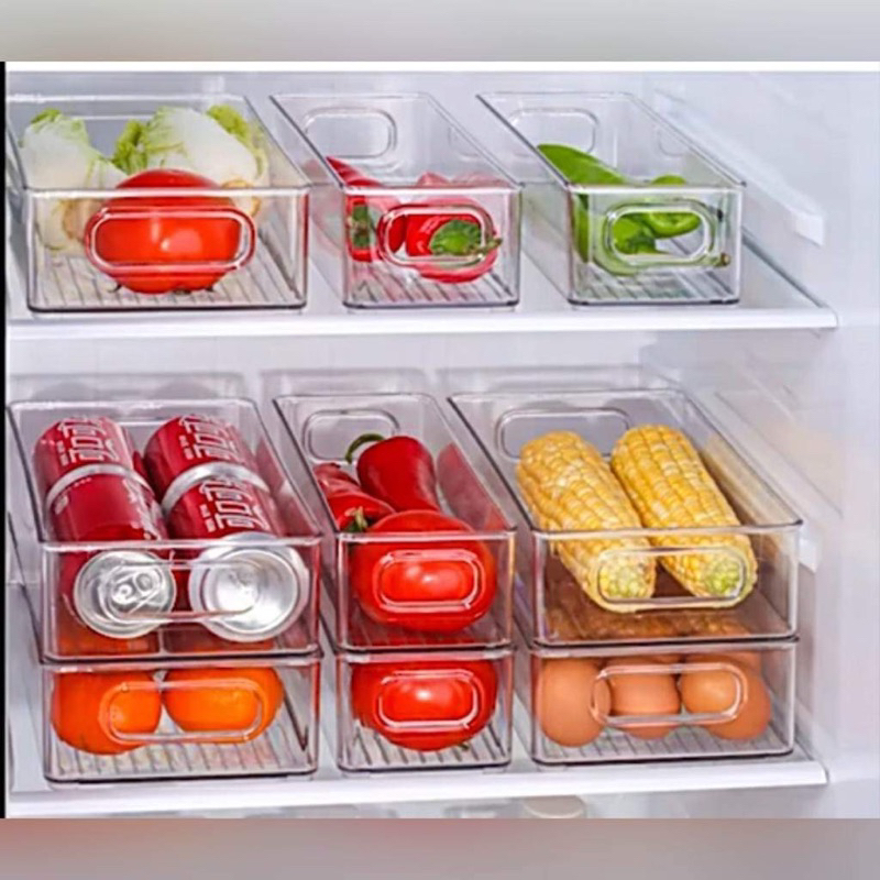 NEW! COD Transparent Refrigerator Storage Organizer Kitchen ...