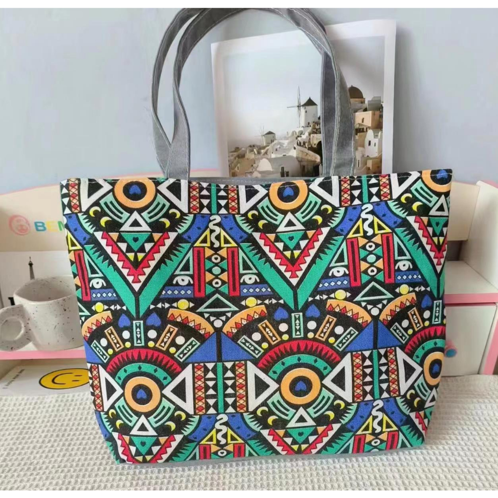 UISN #S39 Korean New Fashion Canvas Tote Bag Design Shoulder Bags ...