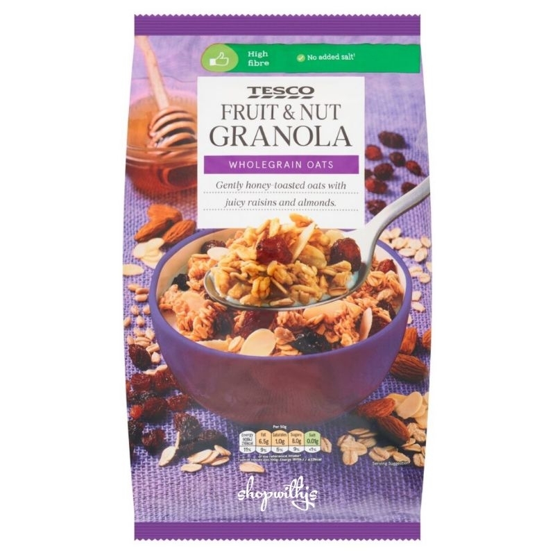 Tesco Fruit & Nut Granola 1Kg Shopee Philippines