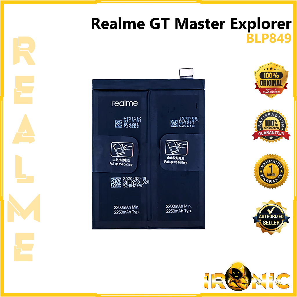 Realmente Gt Batteria Ricambio Per Realme GT BLP849 Con Kit Strumenti Compatibile Al G 445101