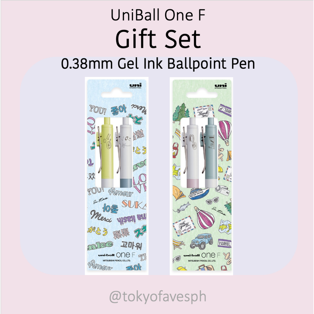 UniBall One F Gift Set Limited Edition ballpen designed by Ena Kakuta