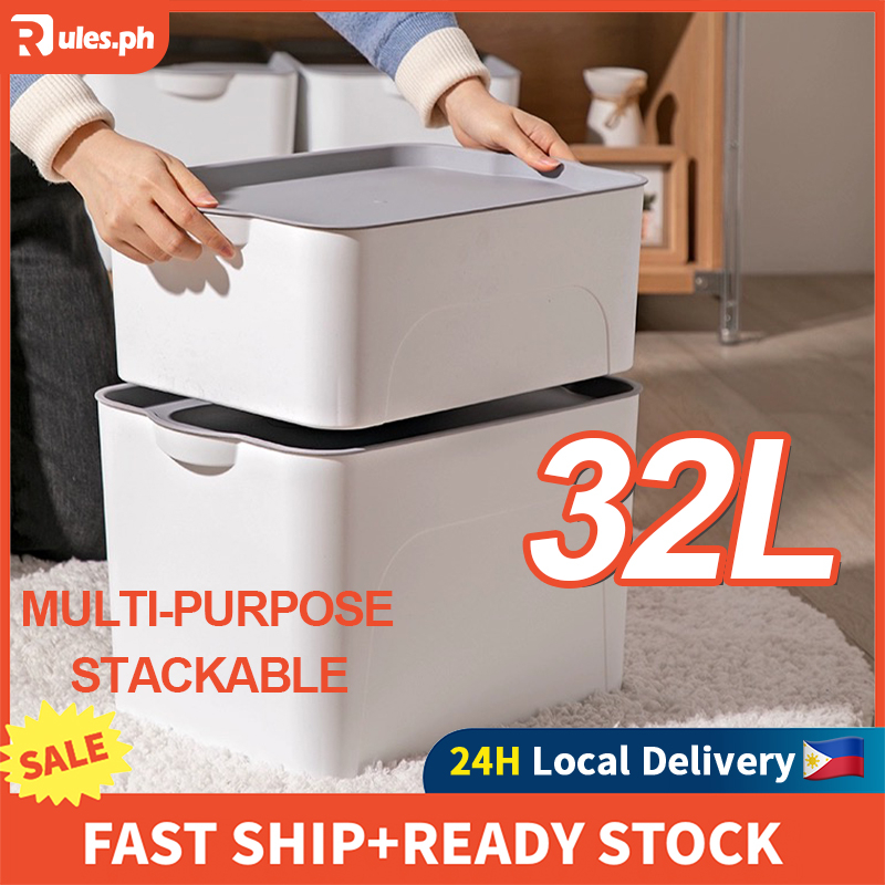 Rules Stackable Multi Purpose Storage Box Shelf Organizer Plastic Box