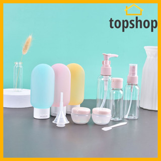 TOPSHOP 11PCS Travel Refillable Bottle Set Spray Lotion Shampoo Gel ...