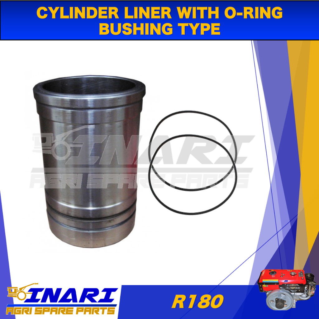 CYLINDER LINER WITH O-RING BUSHING TYPE R180 WATER COOLED | Shopee ...