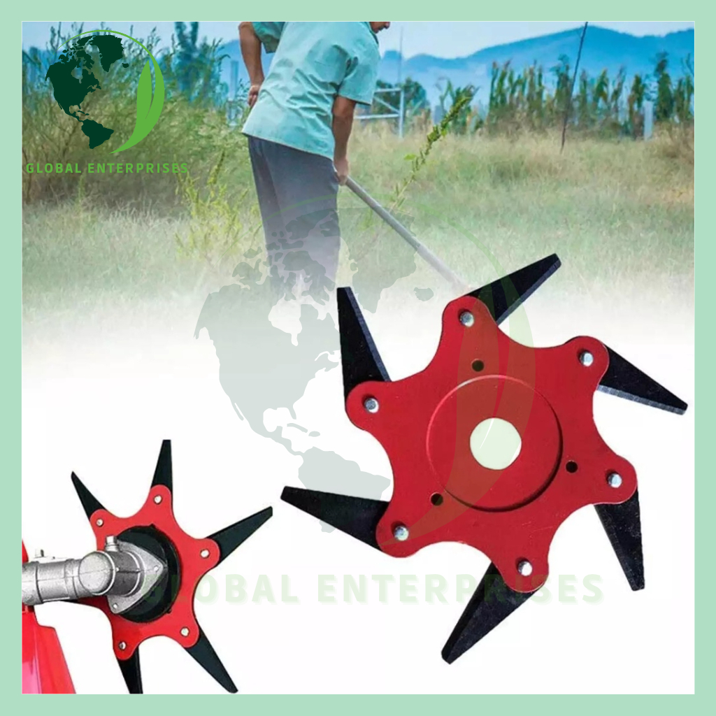 6 Teeth Brush Cutter Blade Trimmer Blade GX35 Honda CG411 Fujihama ...