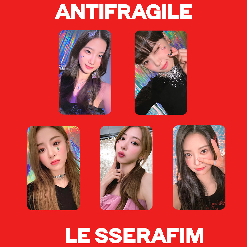 5pcs/set] LE SSERAFIM Antifragile Photocards w/ backprint High
