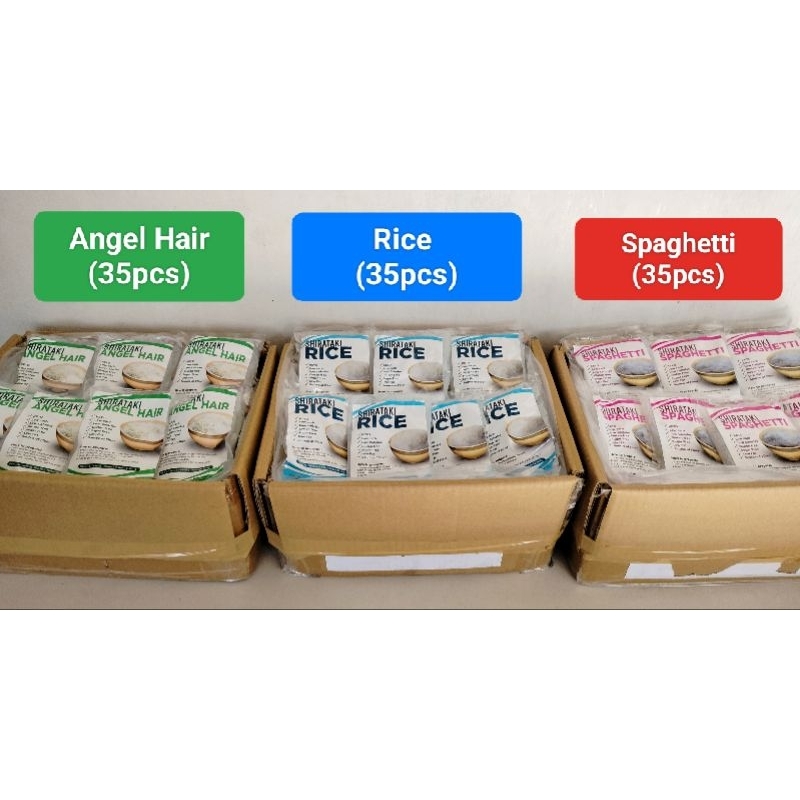 Shirataki Rice and Noodles 1 BOX/30 Packs (WHOLESALE PRICE) Shopee
