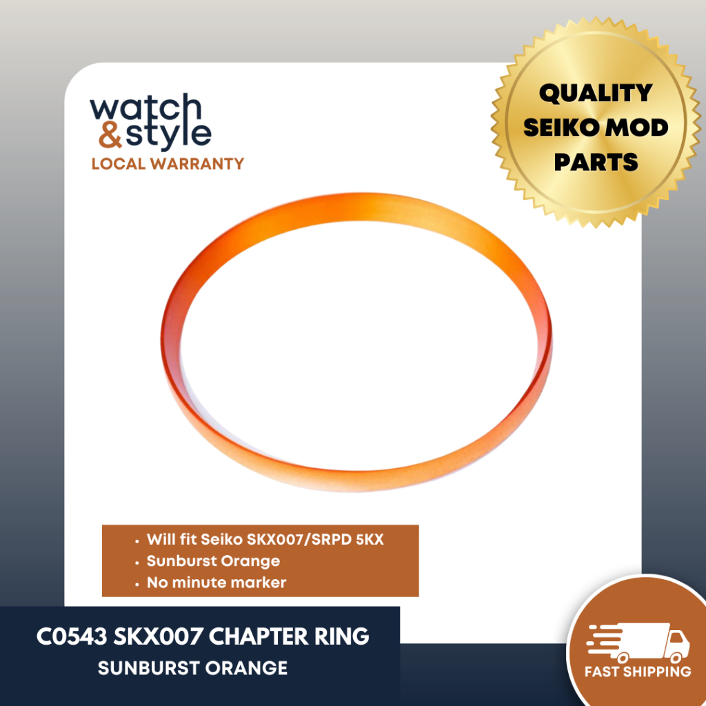 C0543 SKX007/SRPD Chapter Ring - Sunburst Orange | Shopee Philippines