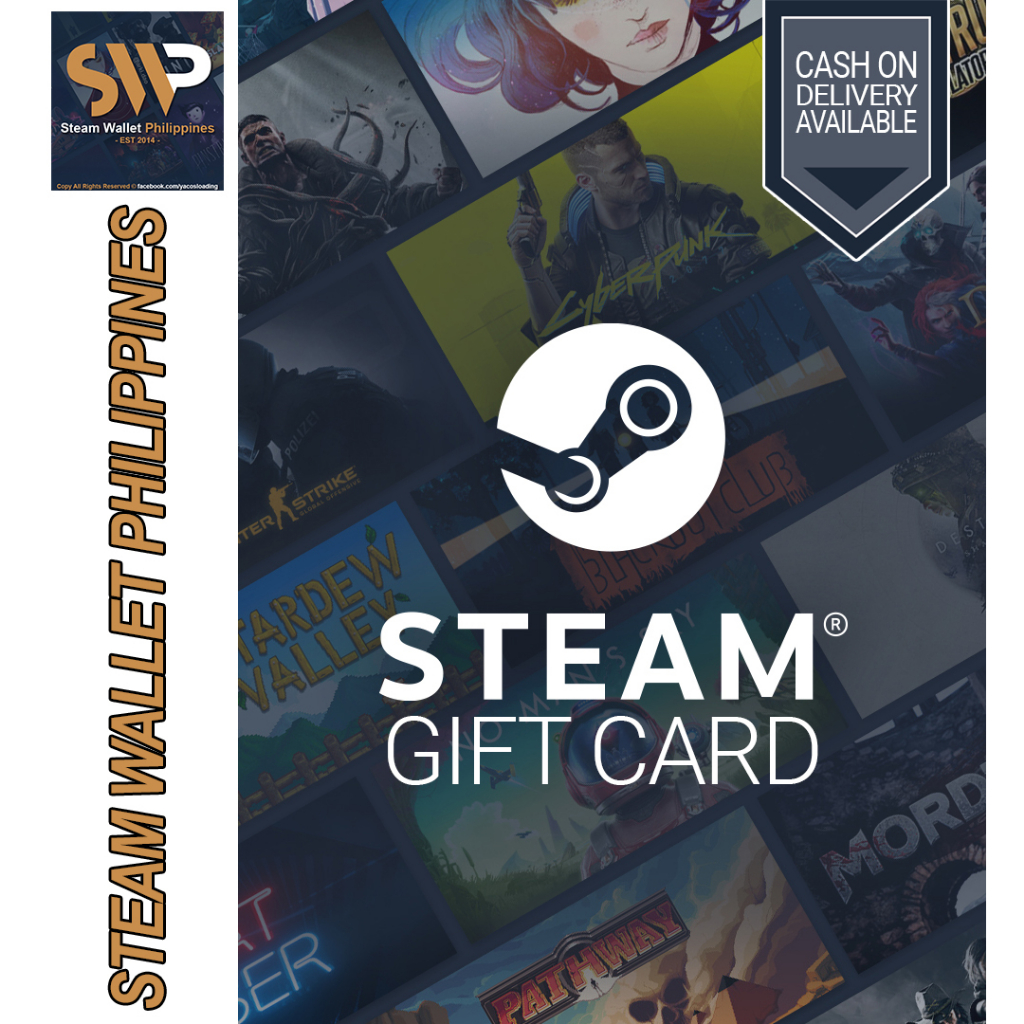 Steam Wallet Gift Code Fast Delivery1 (PHP 500, 800, 1000, 2200