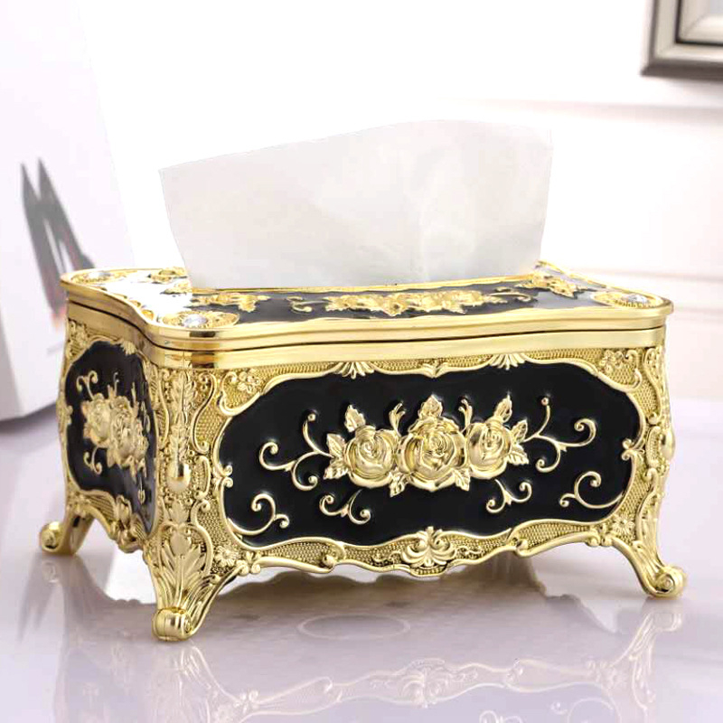 ROSE Tissue Box & Toothpick Storage Holders Creative Plastic Paper ...