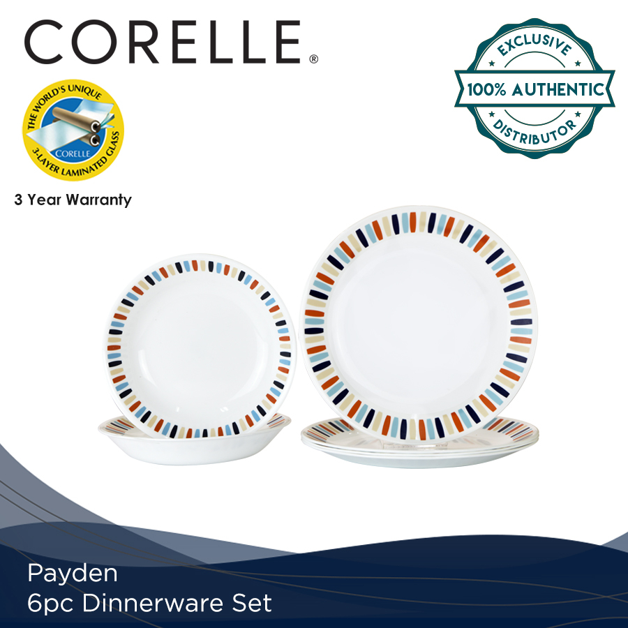 Corelle 6pc Dinnerware Set Payden Shopee Philippines