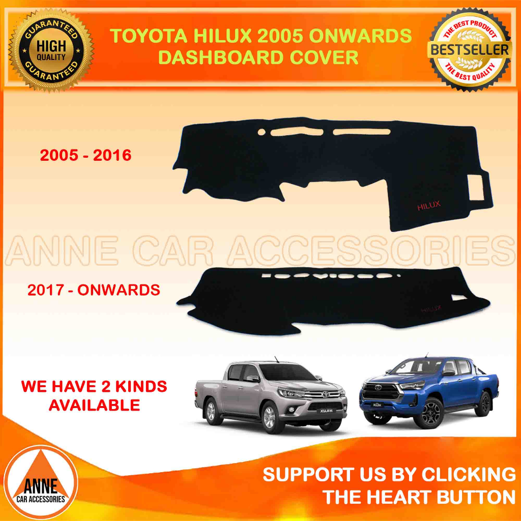 Dashboard Cover for Toyota Hilux Revo / Conquest 2016 2020 Dash Mat