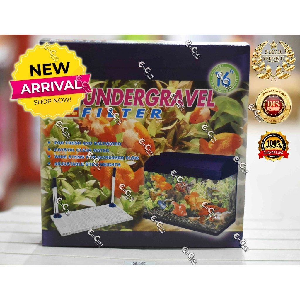 RQ Aquarium 16 inches Undergravel Filter And Aquasoil Insulation Board 16X8Inches (Acc) (Flt