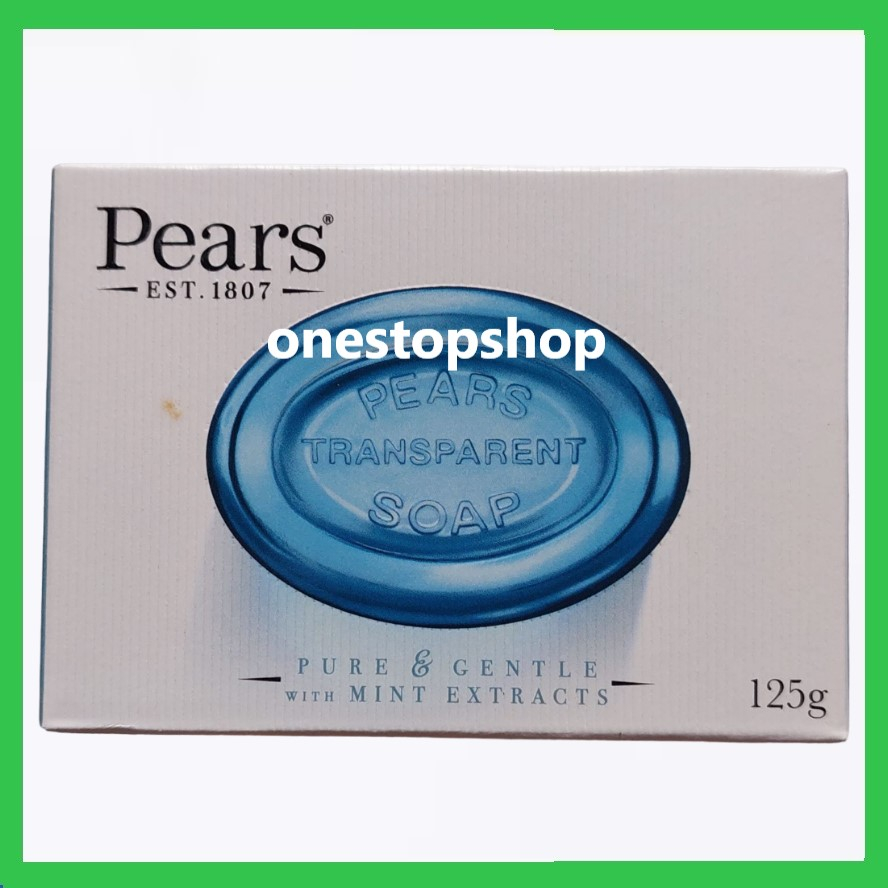 Pears Pure & Gentle with Mint Extracts Bar Soap 125g Shopee Philippines