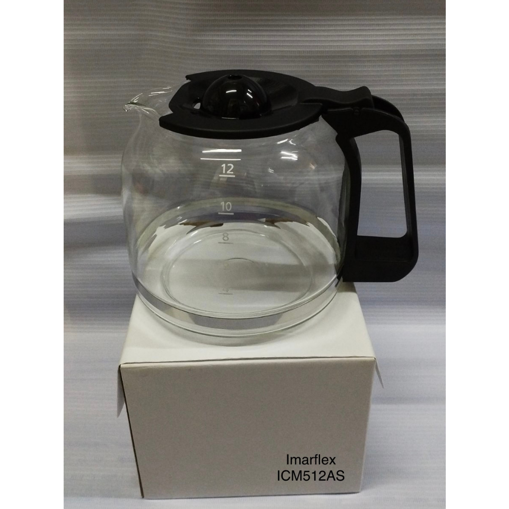 Replacement Glass Carafe ONLY for Imarflex ICM512AS Coffee Maker (HX