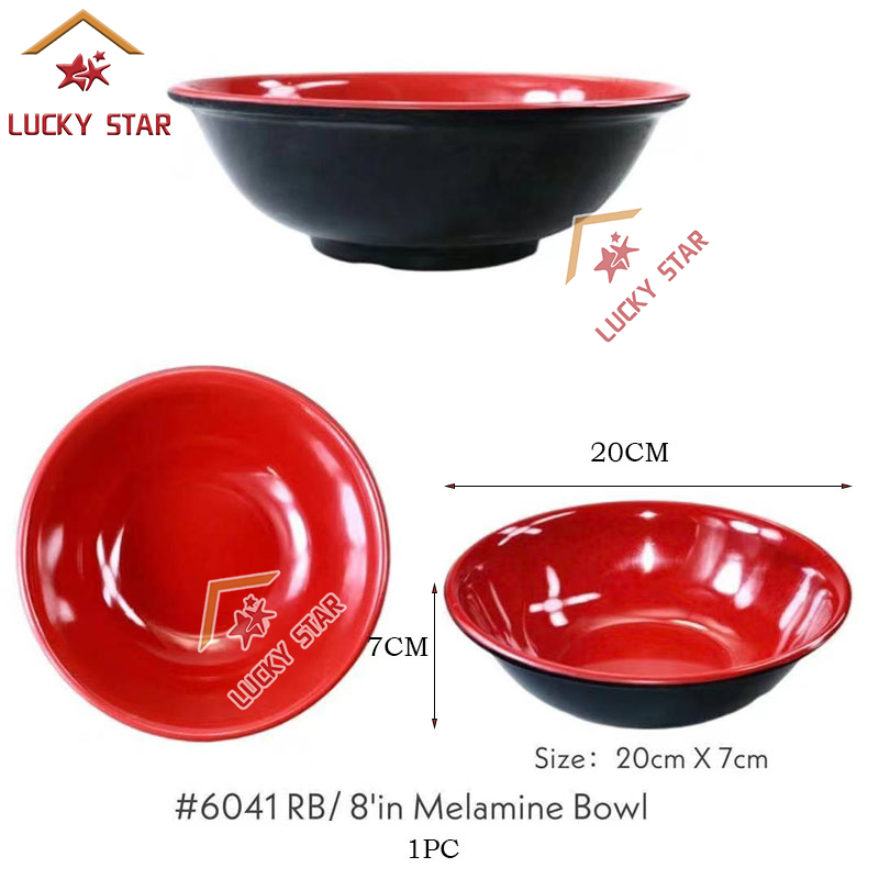 Red Black Melamine Tableware Plates Saucers Bowls Food Grade Melamine Plate  Melamine Dinner Plates