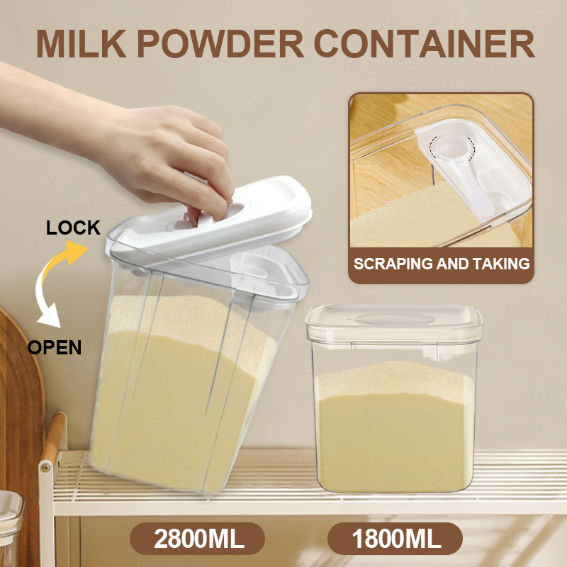 Air Tight Milk Powder Container Milk Storage Container Vacuum Moisture