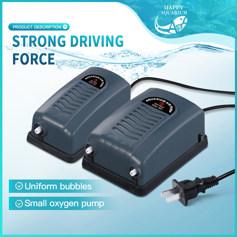 60HZ Aquarium Single Double Air Pump Oxygen 2.5 Watts 5 Watts Shopee