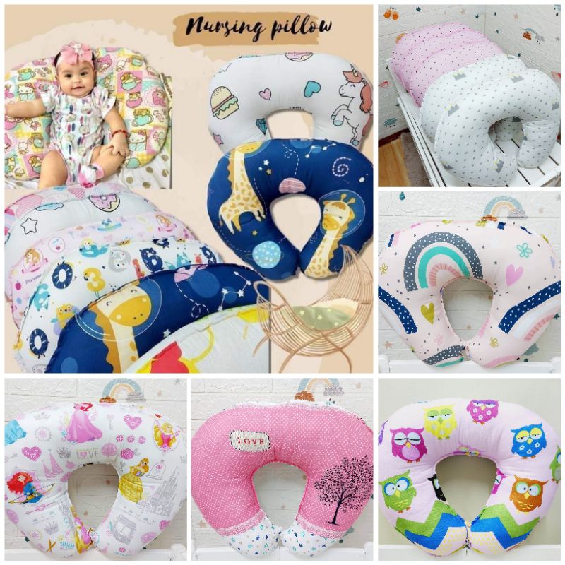 Pink Boppy Cover Dragon Pattern Nursing Pillow Cover - Cloud Star Moon Castle Design For Breastfeeding Swatch Card