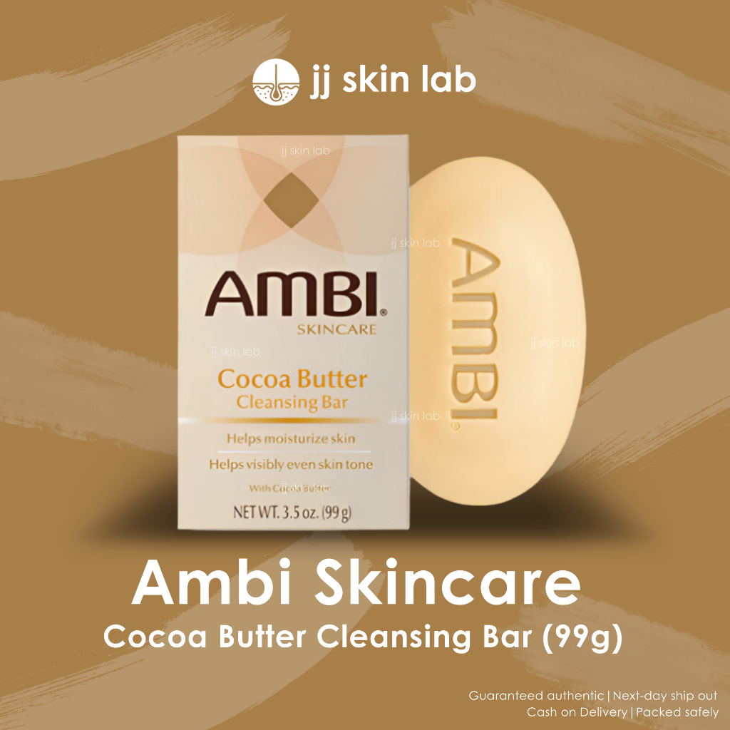 Ambi Skincare Cocoa Butter Cleansing Bar, Complexion, Black Soap with