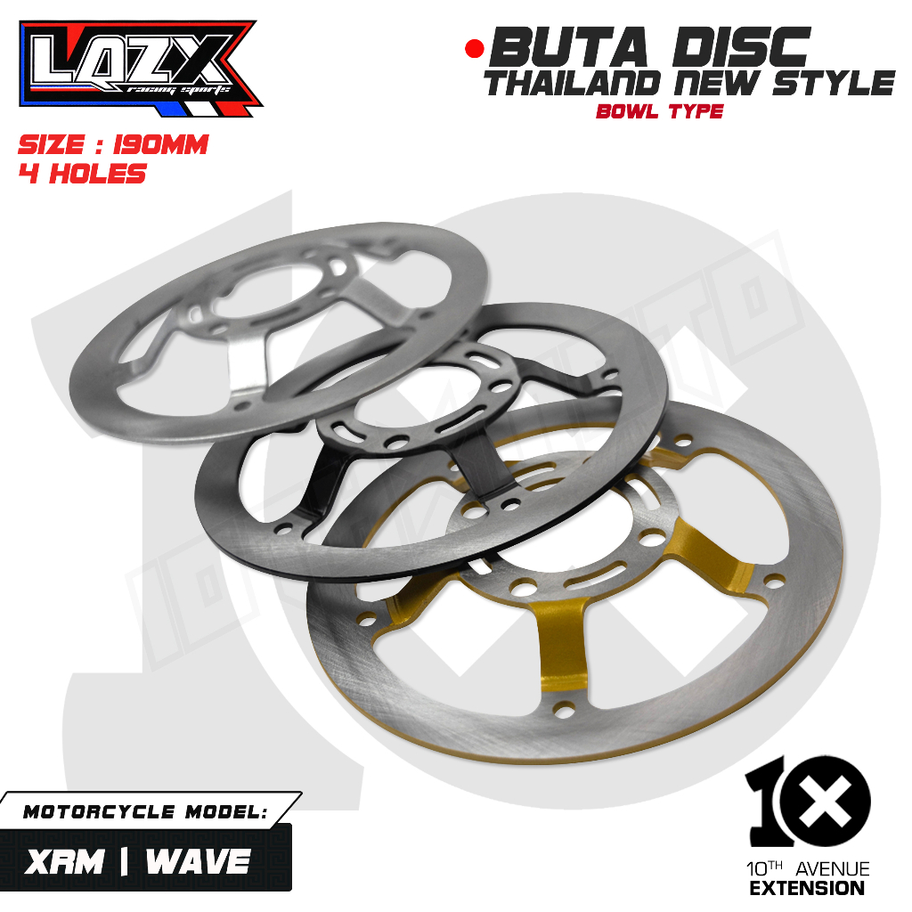 10thx Lazx Buta Disc for XRM 125 R Sonic Mio i Click Dash XRM Sky Drive ...