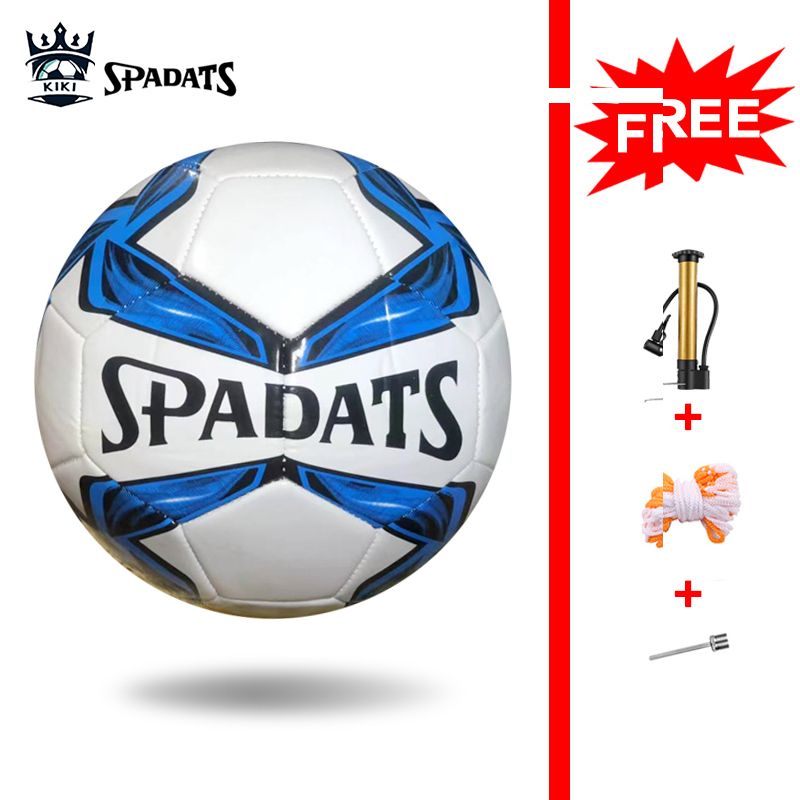 SPADATS Soccer ball size 5 FiFA football Free giveaways pin nrt pump