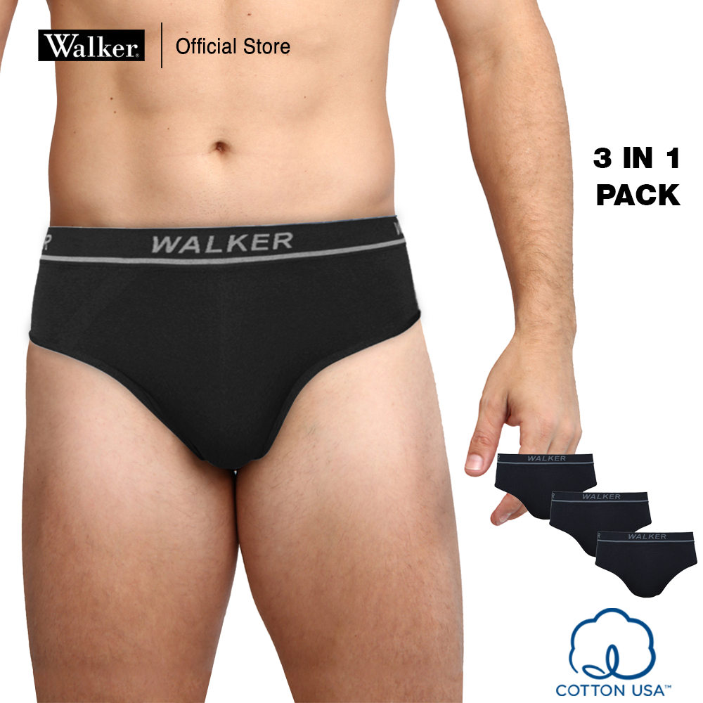 Buy Walker Underwear Seamless Stretch Cotton Boxer Brief in Grey