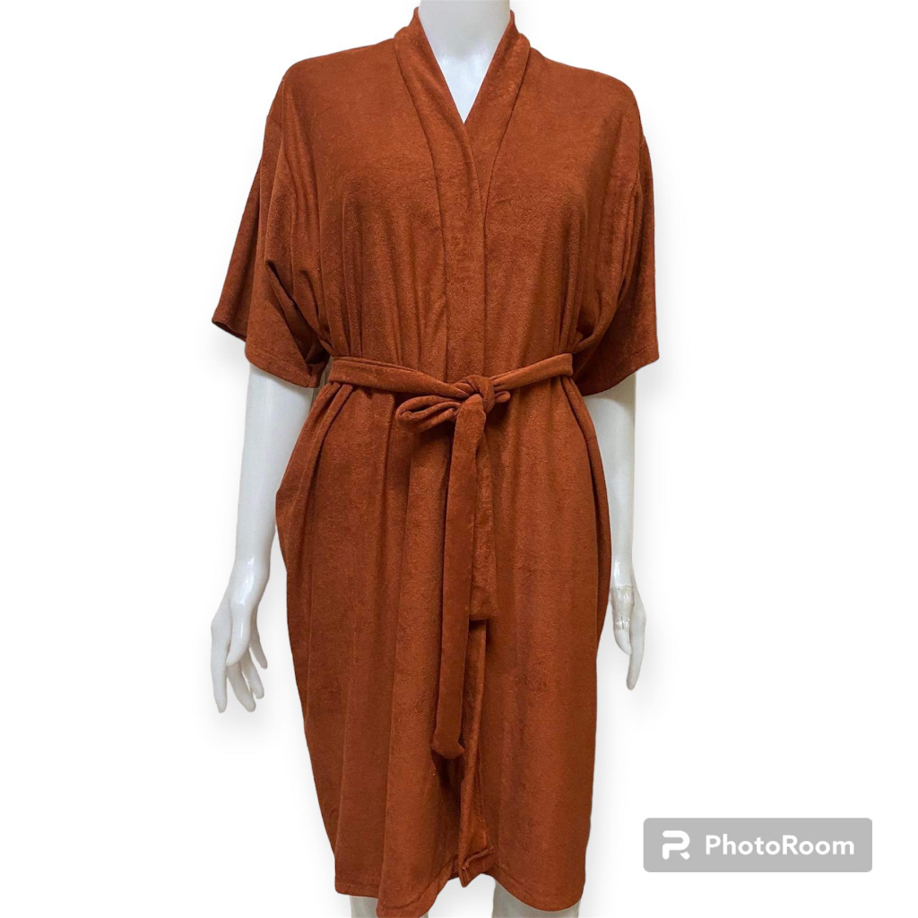 BATH ROBE COTTON TOWEL ABSORBENT UNISEX PLUS SIZE FOR MEN AND WOMEN