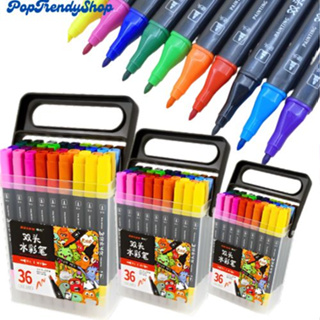 12/24/36pcs Watercolor Marker Set Dual Tip Brush Marker Pens