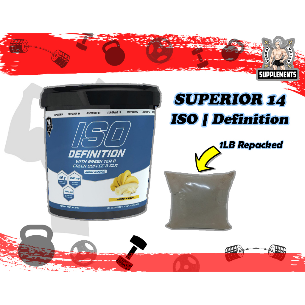 SUPERIOR14 ISO DEFINITION ISOLATE WHEY PROTEIN 1LB | Shopee Philippines