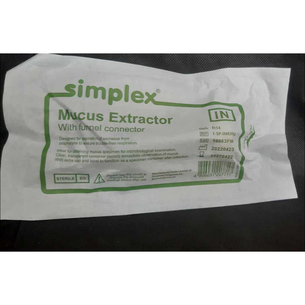 SIMPLEX MUCUS EXTRACTOR with Funnel Connector per piece | Shopee ...