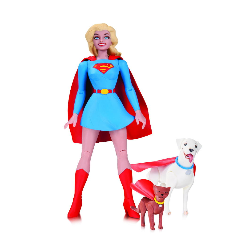 DC Super Girl Supergirl Krypto Dog Superman Young Justice Figure Super