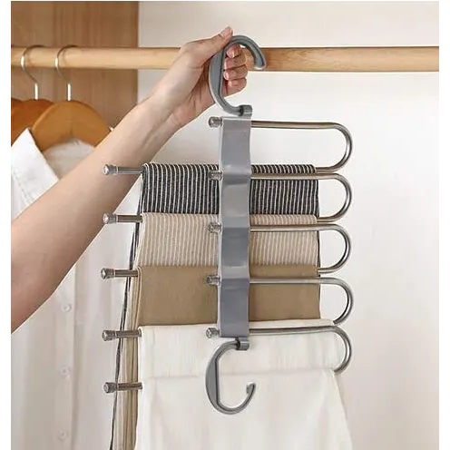 Multifunctional Multilayer Hanger folding storage for pants trousers ...