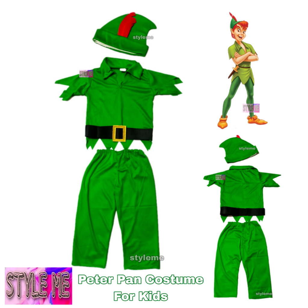 PETER PAN CHARACTER COMPLETE SET COSTUME FOR KIDS Shopee Philippines