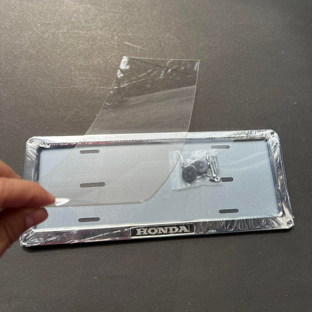 1PC HONDA Car Plate Cover Deflector Chrome Plate License Frame Cover