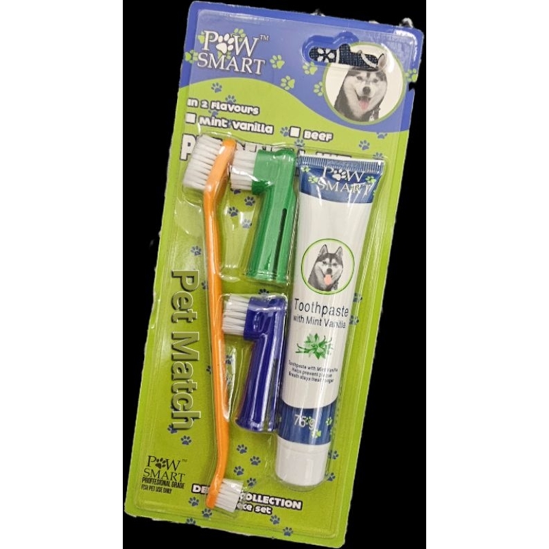 Paw Smart Dental Kit ( Toothbrush , Toothpaste ) Shopee Philippines