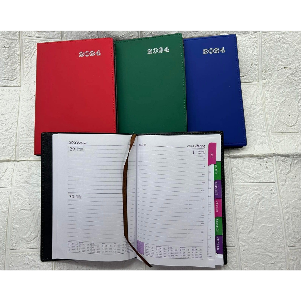 2024 Planner Soft Bound Rubber A5 Size Notebook | Shopee Philippines