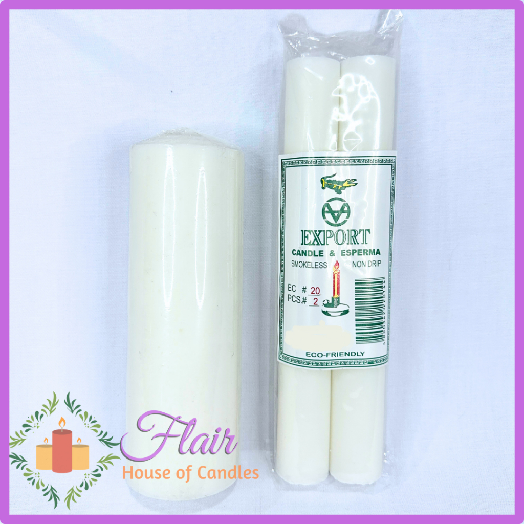 Flair Wedding Candle Unity Candle Smokeless and Dripless Church Candle