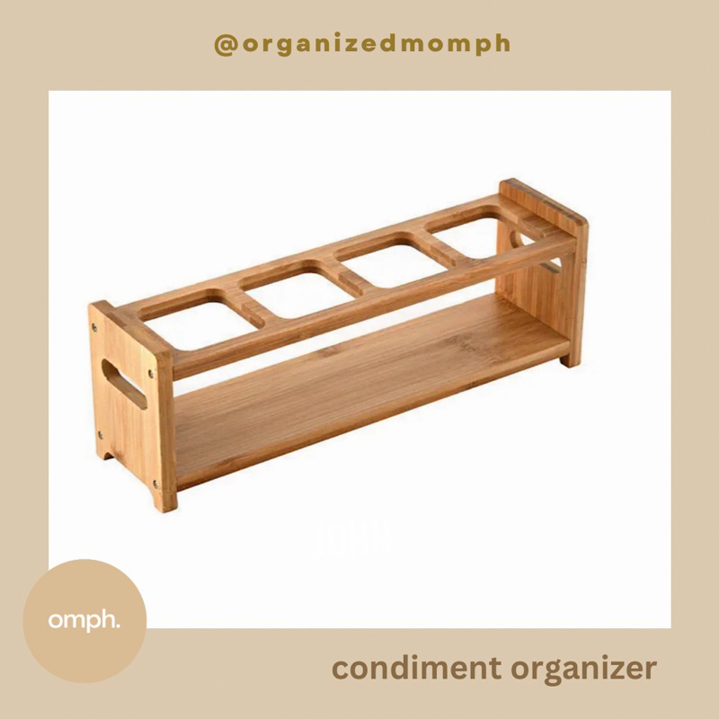 Wooden Condiment Organizer or Rack | Shopee Philippines